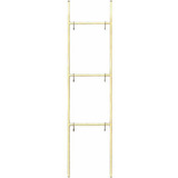 Porta Toalha Modelo Escada Na Cor Dourada 