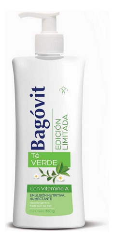 Emulsión Bagovit A Té Verde Nutritiva Humectante 350g