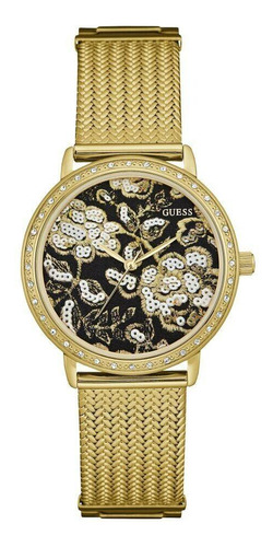 Reloj Guess Para Mujer W0822l2 Análogo Color Dorado Con