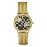 Reloj Guess Para Mujer W0822l2 Análogo Color Dorado Con