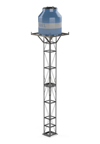 Torre Tanque Hasta 800 L Modular De 4 Metros Desmontable 