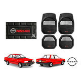 Tapetes 4pz Charola 3d Logo Nissan Tsuru Ii 1988 A 1991