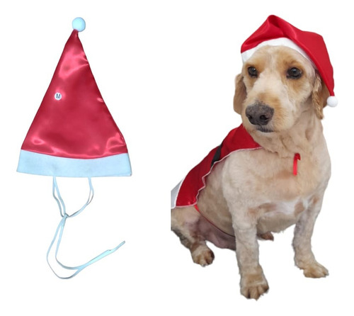 10 Gorro De Papai Noel Para Pet - Tamanho M