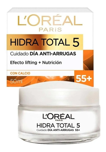 Loreal Paris Crema Anti-arrugas +55 Hidra Total 5 Con Calcio