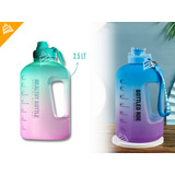 Termo Agua Motivacional Grande 2.5 L Correa Para Mujer