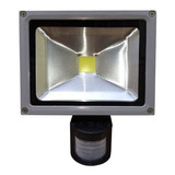 Foco Led Para Exterior 30w Blanco 2800lm Sensor Movimiento