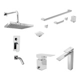 Combo Grifo Peirano Soria Cr Lava Alto Ducha Bidet Accesorio