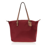 Bolso Tote Con Cremallera Julia De Tommy Hilfiger, Rojo Virg