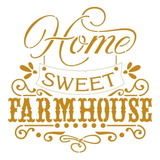 Stencil Home Sweet Farm House Stxx-277 20x20cm Litoarte