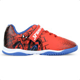 Chuteira Infantil Marvel Homem Aranha Com Elastico E Velcro