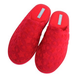 Pantuflas Mujer Solanas Chinela Plush Algodón Corazones 215