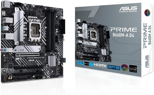 Placa Mãe Asus Prime B660m-a D4 Intel Lga 1700 Micro Atx Cor Preto