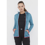 Polerón Outdoor Mujer Waffle Melange Azul Corona