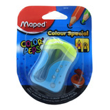 Sacapuntas De Plastico Con Deposito Maped Color Peps 1 Pieza