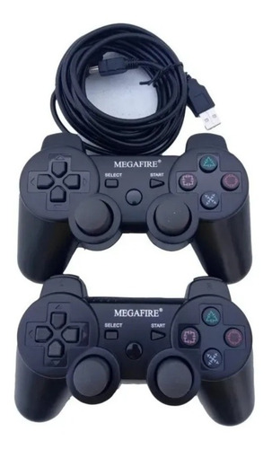 2 Controles Ps3 Inalambrico Nuevo + Cable De 3 Mts 