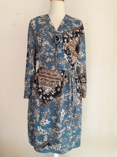 Vestido Vintage Floreado Talle S