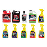 Kit Lavado De Autos 10 U. Cera Revividor Silicona Lavacoche