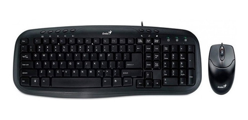 Kit Teclado Y Mouse Para Pc Genius Km 200 Cable Usb