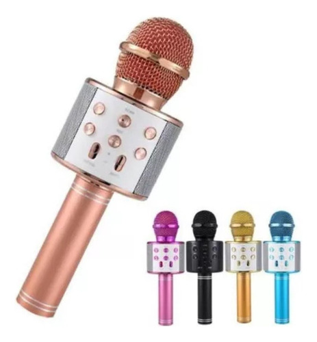 Micrófono Inalámbrico Karaoke Bluetooth Recargable Fiestas