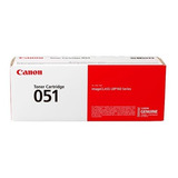 Toner Canon Cartridge 051 Negro 1700 Paginas 2168c001aa /vc