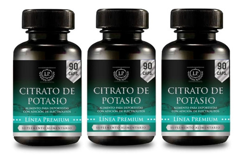 Pack Citrato De Potasio Puro Zeo 270 Capsulas 3x90 Caps