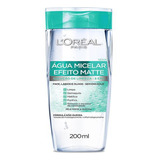Água Micelar L'oréal Paris Efeito Matte Limpeza 5 Em 1 200ml
