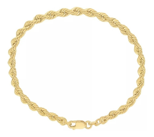 Pulsera Pulso Esclava Oro 10k Kilates Torzal 3.3mm 21cm