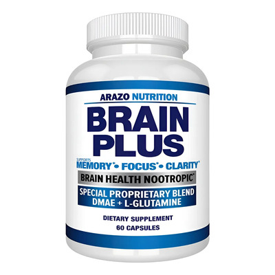 Arazo Nutrition Premium Brain Plus Memoria Enfoque 60 Caps | Envío gratis