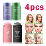 Kit 4 Mascaras Faciais Coreanas Limpeza Pele Remoção De Acne