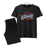 Camisa E Calção Temporada Basquete Kit Infantil Cavaliers