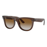 Ray Ban Rb0502s 6709cb Wayfarer Reverse Transparent Brown