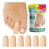 Zentoes Paquete De 6 Tapas De Gel Y Protector Para Los Dedos