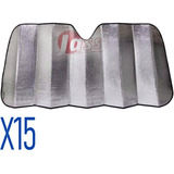 Cortina Parasol Plegable Metalizada Auto Parabrisas 1,3m X15