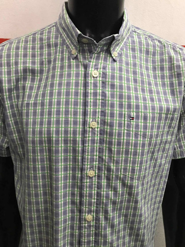 Camisa Tommy Hilfiger Custom Fit Talle Large Made In Mauriti