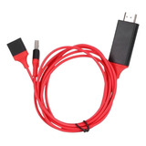 Cable Adaptador Usb Macho Y Hembra A Hdmi Hdtv 1080p Av