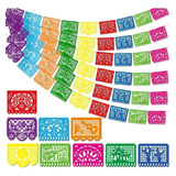 6 Papel Picado Mexicano Plastico Decorativo Boda Regalo [u]