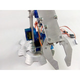 Brazo Robotico Aluminio Con Servos Y Armado Arduino Sg90 