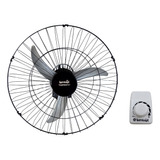 Ventilador De Parede Loren Sid Tufão Sprint 60 Preto Com 3 Pás De Polipropileno, 60 cm De Diâmetro 127v/220v