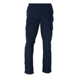 Pantalón Cargo Poplin Forro Polar Azul / Upteck