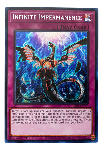 Infinite Impermanence Secret Rare Yugioh!