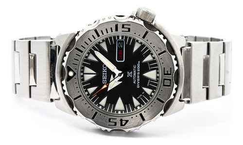 Seiko Black Monster Diver 4r36 01 Jo Automatico  44 Mm.