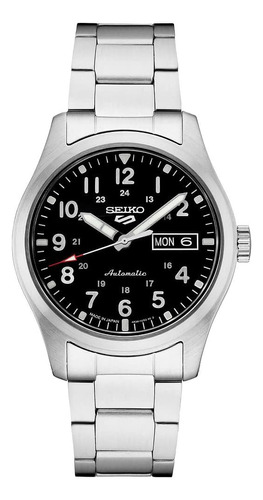 Seiko Srpg27 5 Reloj Deportivo Para Hombre En Tono Plateado 