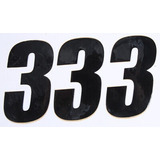 Dcor Number Pack Universal Mx Motocross Atv 3 Black Size Lrg