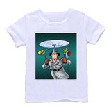 Remera Blanca Adultos Inspector Gadget R39