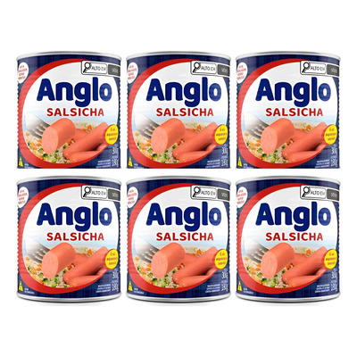 Kit C\u002F6 Salsicha Tipo Viena Anglo 180g | MercadoLivre
