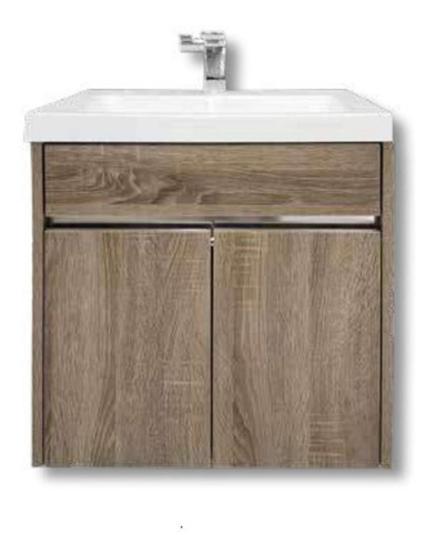 Mueble Para Baño Con Lavabo Madera Cocoa Castel Burgos 55