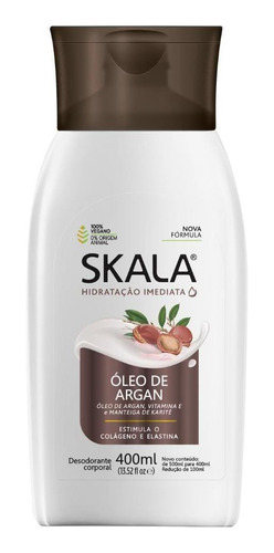 Loção Creme Hidratante Corporal Óleo De Argan Skala 400ml