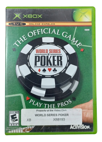 World Series Of Poker Juego Original Xbox Clasica