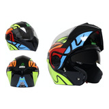 Casco Moto Abatible Ghira Gh1000 Graficos Certificado Dot