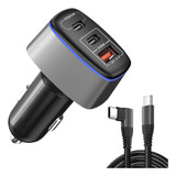 Cargador De Coche Usb C 95w, Pd 65w Pps 45w Qc3.0 30w Tipo-c